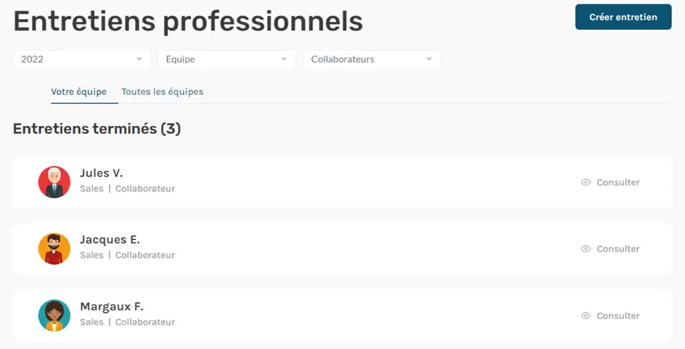 Entretiens professionnels